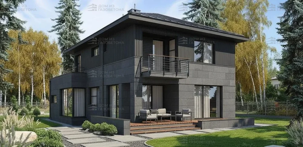 Проект Двухэтажный дом 10 на 16, 176 м2