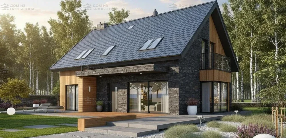 Проект Двухэтажный дом 16 на 15, 197 м2