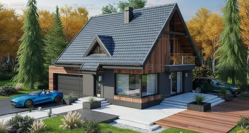 Проект Двухэтажный дом 13 на 9, 132 м2