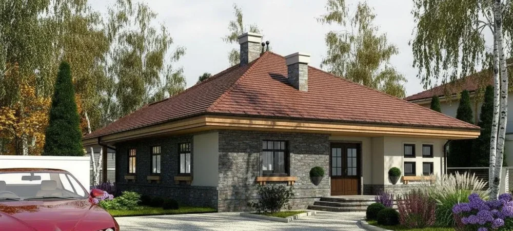 Проект Одноэтажный дом 12 на 13, 115 м2