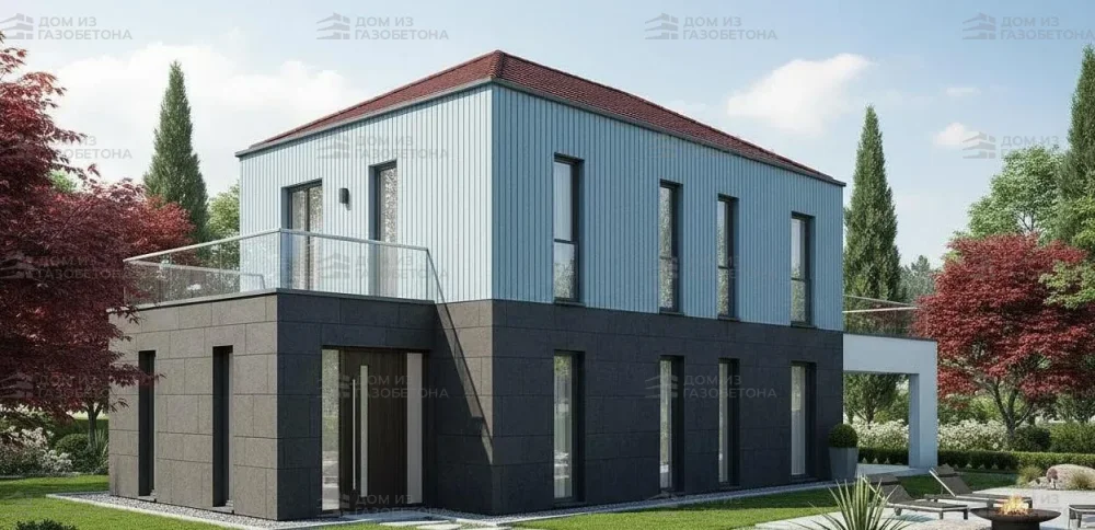 Проект Двухэтажный дом 15 на 16, 189 м2