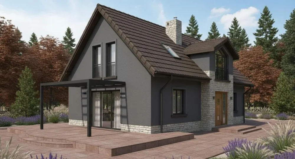 Проект Двухэтажный дом 7 на 13, 119 м2