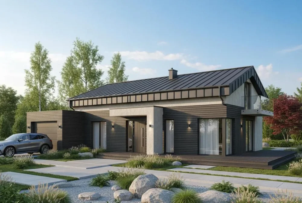 Проект Одноэтажный дом 19 на 9, 120 м2