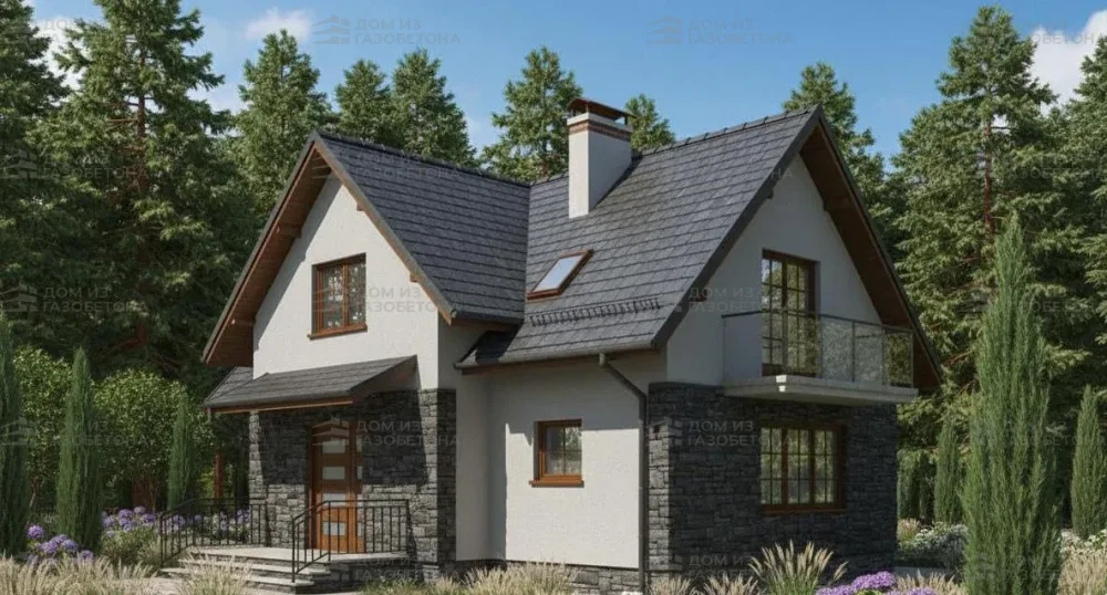 Проект Двухэтажный дом 9 на 10, 109 м2