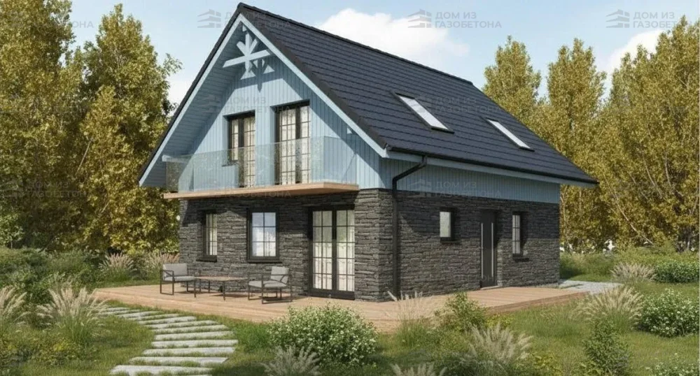 Проект Двухэтажный дом 8 на 11, 115 м2