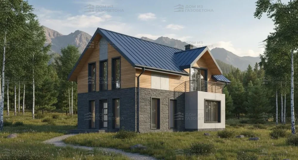 Проект Двухэтажный дом 12 на 10, 146 м2