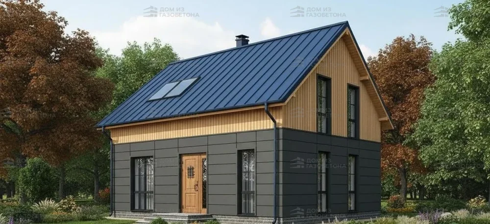 Проект Двухэтажный дом 10 на 11, 124 м2