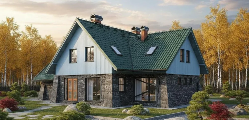 Проект Двухэтажный дом 18 на 13, 303 м2