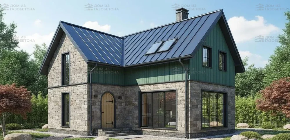 Проект Одноэтажный дом 12 на 8, 76 м2