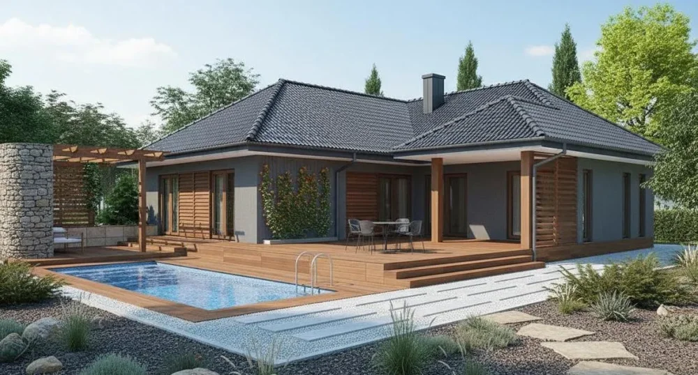 Проект Двухэтажный дом 15 на 20, 227 м2