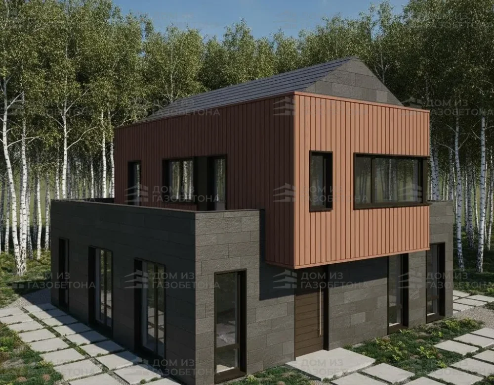 Проект Трёхэтажный дом 17 на 16, 172 м2