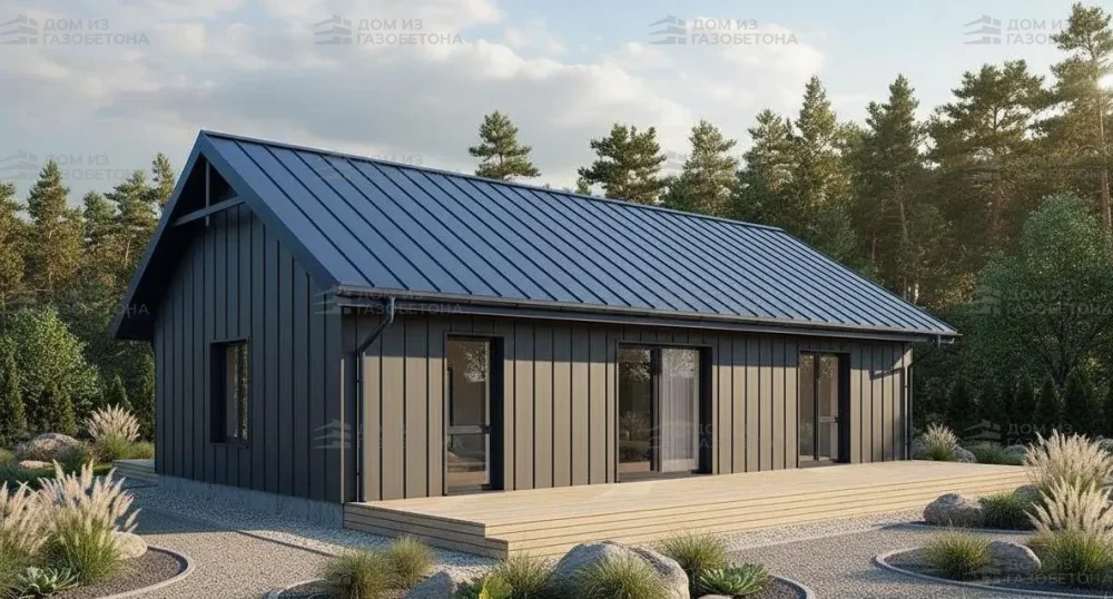 Проект Одноэтажный дом 16 на 16, 162 м2