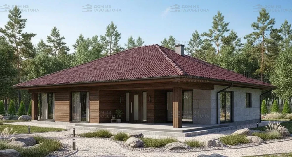 Проект Одноэтажный дом 20 на 14, 189 м2